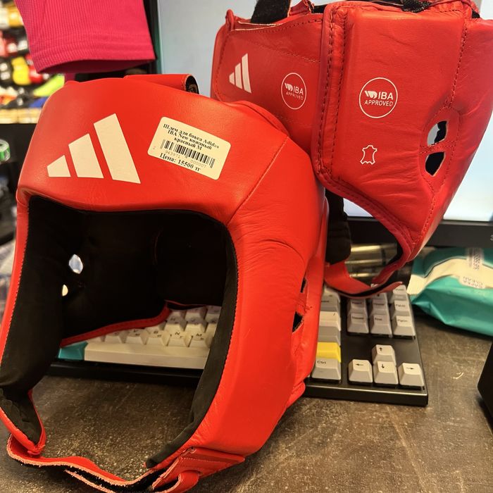 Кожаный шлем Adidas IBA новая модель 2025 года