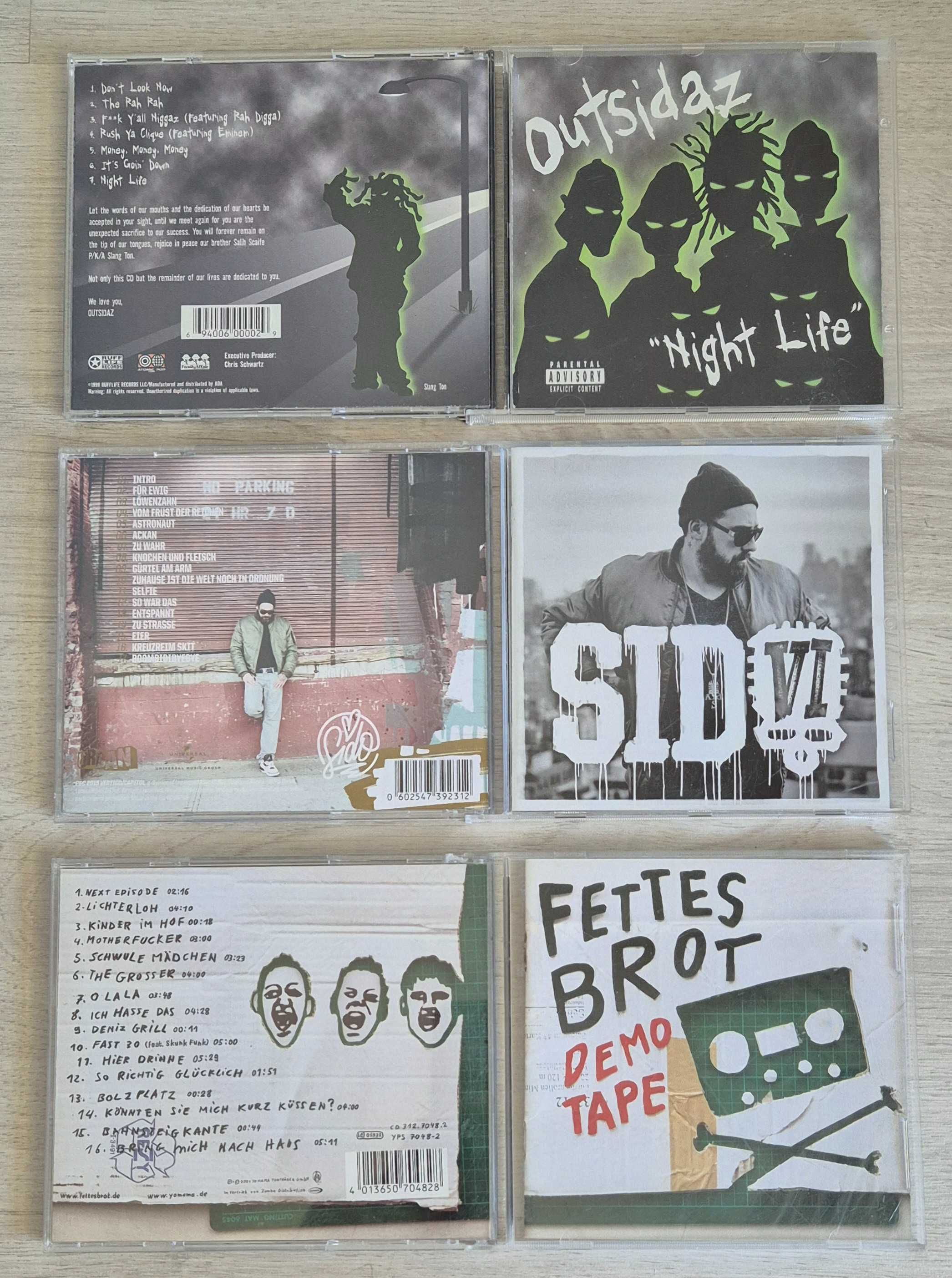 Lot 3 CD-uri Hip-Hop - Outsidaz, SIDO, Fettes Brot