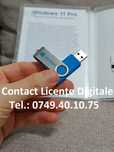 Windows 7, 8.1, 10 sau 11 Pro original pe stick USB bootabil + licenta