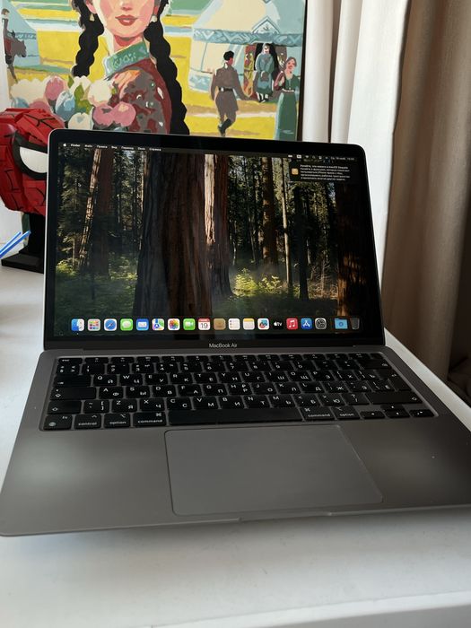 MacBook Air 13 M1, 2020 82%, отличное состояние, коробка зарядка есть