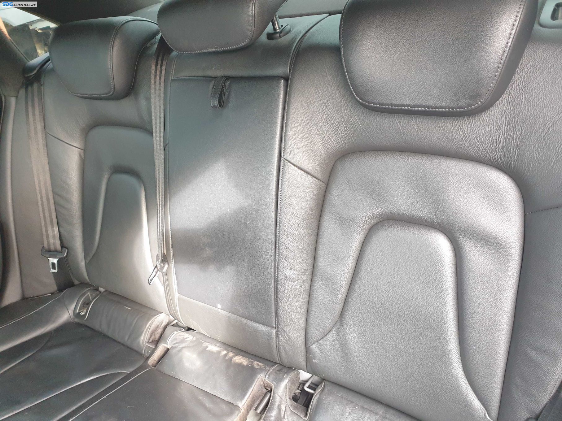 Interior Piele Neagra Fara Incalzire Scaune Fata Stanga Dreapta si Bancheta Spate Sezut cu Spatar Audi A4 B8 Berlina Sedan 2008 - 2015 [K2315]