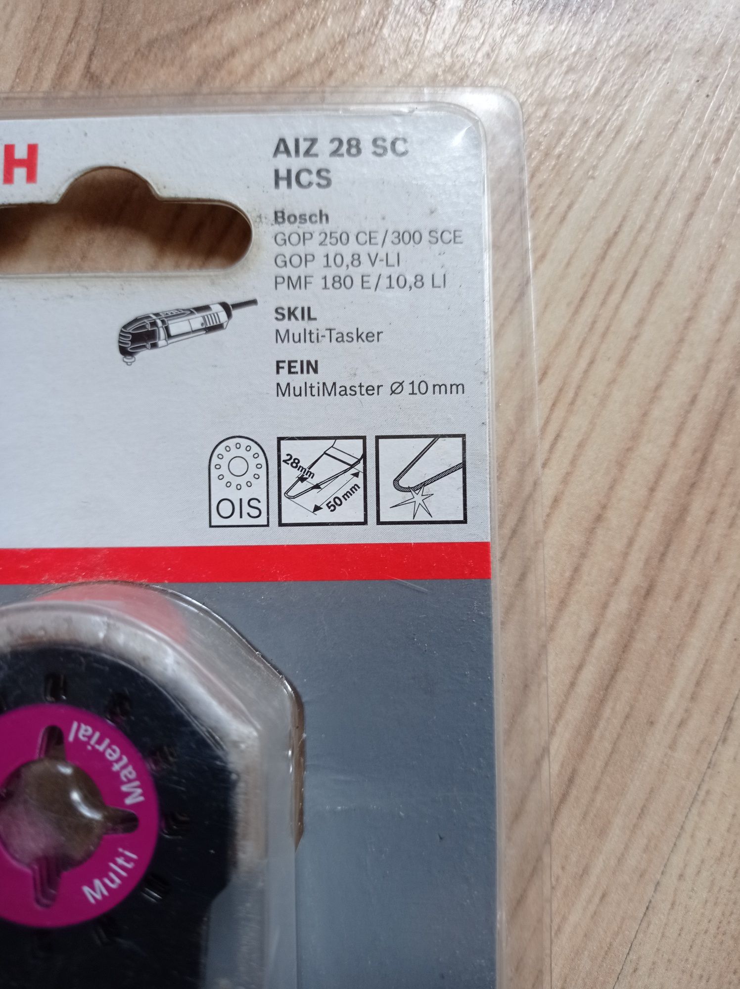 Bosch AIZ 28 SC HCS универсално ножче за прорязване на фуги 28 x 50 mm