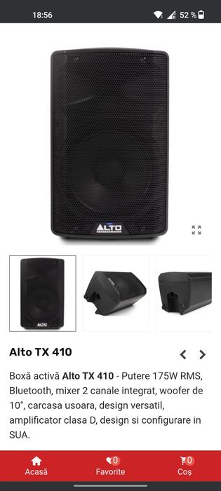 Boxa activă Alto TX 410