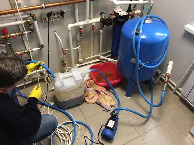 Промывка отопителных систем