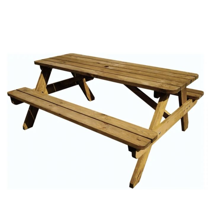 Masa dreptunghiulara cu 2 banci