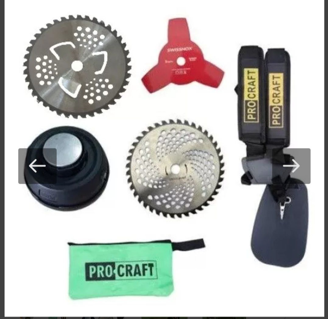Motocoasa pe benzină PROCRAFT Germany T4500, 6CP, 4500W