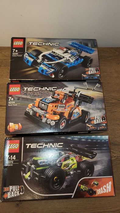 Vand 3 Lego Technic 42072, 42104, 42091