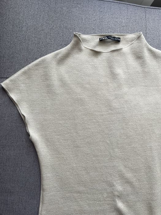 Къса плетена дамска рокля ZARA