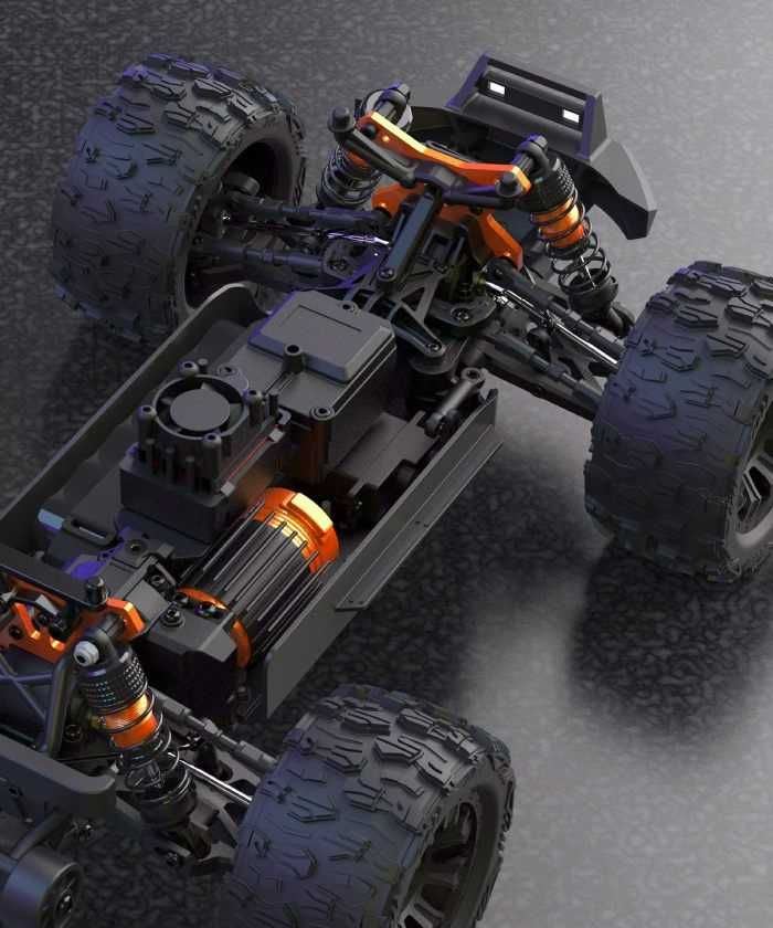 Тръги MT14R 1:14, brushless, 80км\ч, Синьо