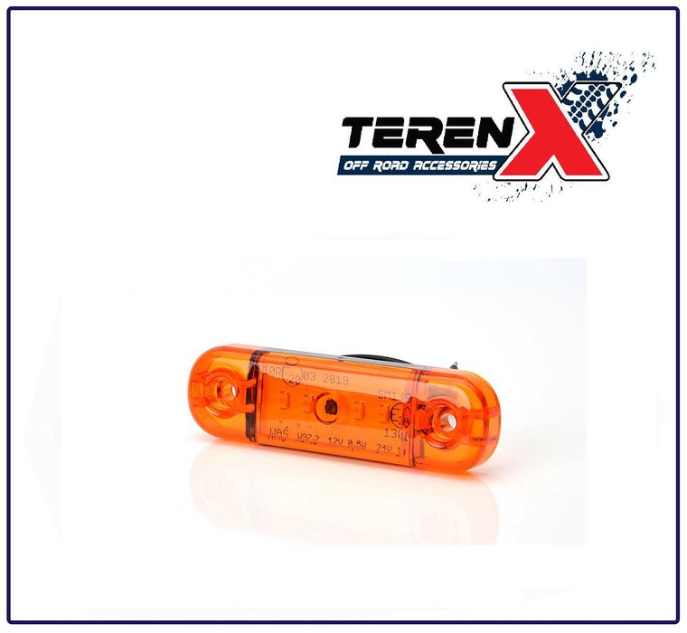 Lampa pozitie laterala, coloare portocalie