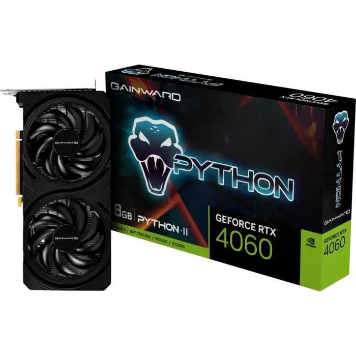 Placa Video Gainward GeForce RTX 4060 PYTHON II 8GB GDDR6 128-bit 3.0