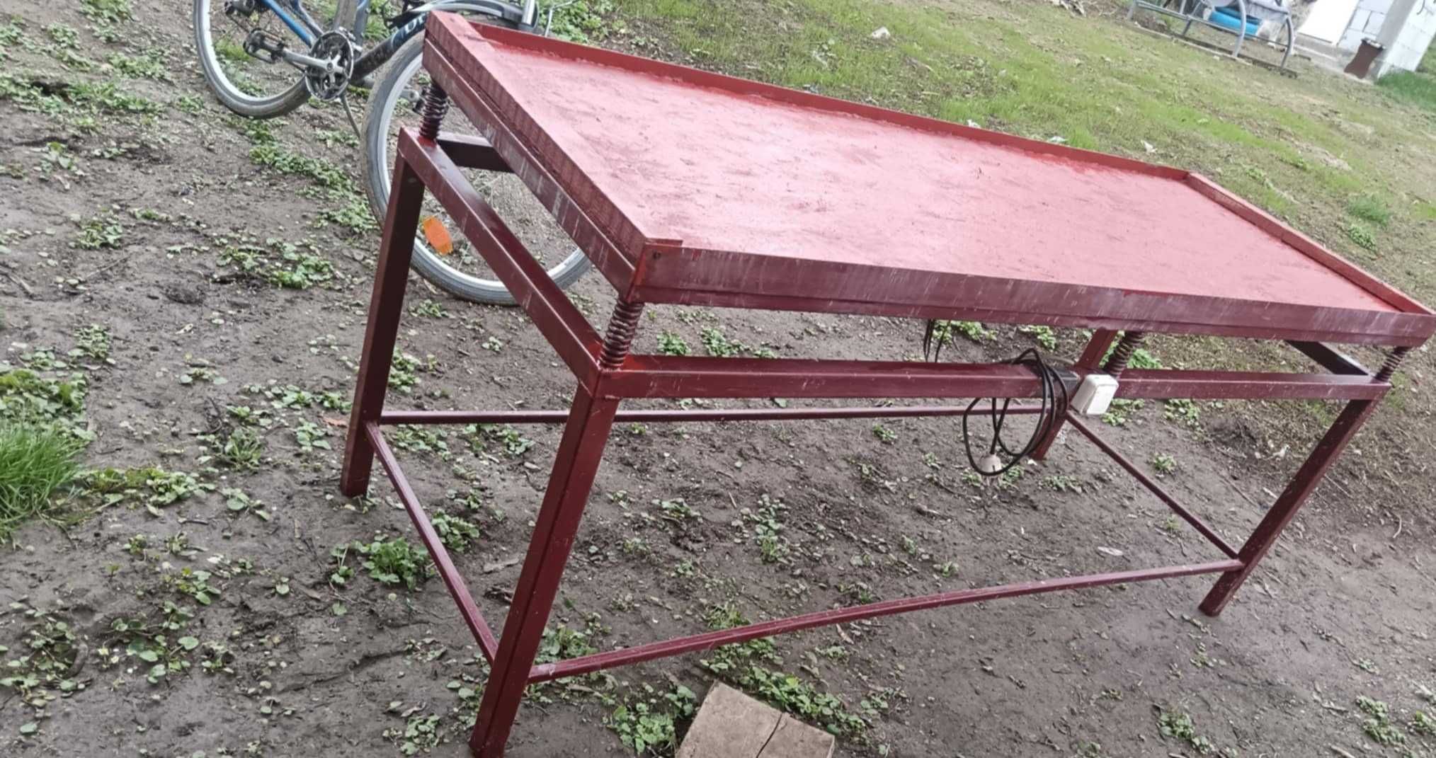 Masă de vibrație pentru făcut pavele!