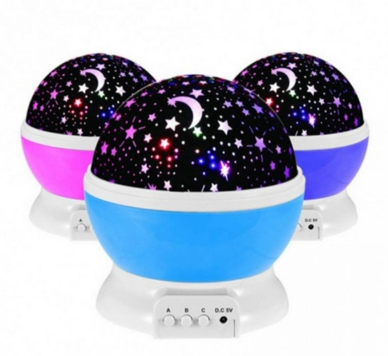 Proiector stelute Star Master, 4 x LED, USB, functie rotatie NOU