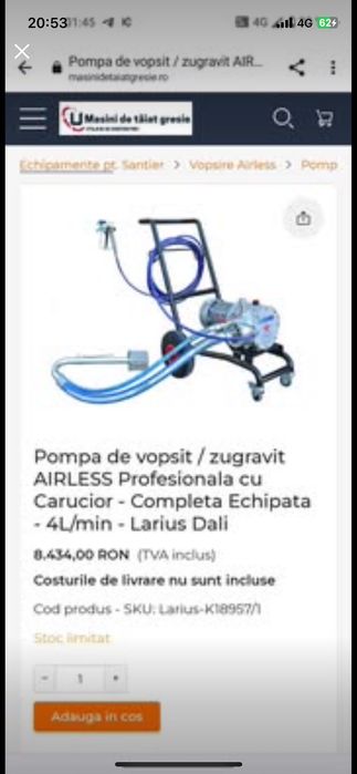 Pompa zugrăvit  aireless