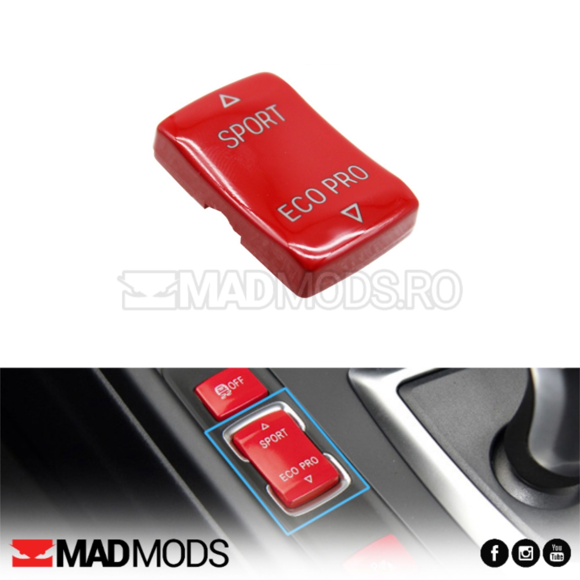 Buton rosu pornire motor, Sport, DSC Off, Parking BMW Seria 1 2 3 4