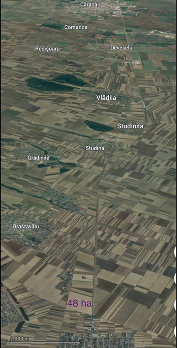 48ha Teren Centru/ Parc Logistic - Fabrica Productie- Fotovoltaice Olt