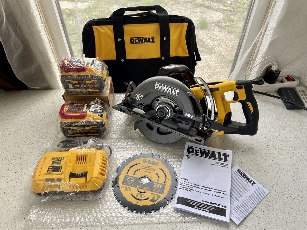 DeWALT Circular AMERICAN DCS 577T2-USA 2 Baterii 9 Ah Original Nou