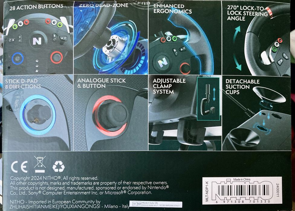 Nitho Drive Pro One - Volan cu pedale si schimbator sigilat
