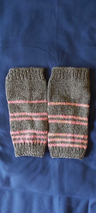 Jambiere groase lana roz