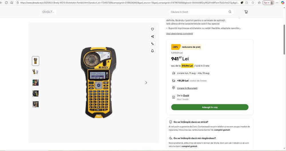 Brady M210 Etichetator Portabil
