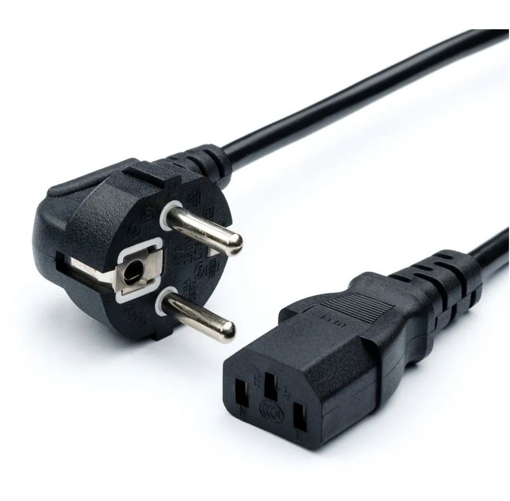 # Кабель питания для ПК 1,8m 16A 3х1.0mm PC power cable Шнур силовой