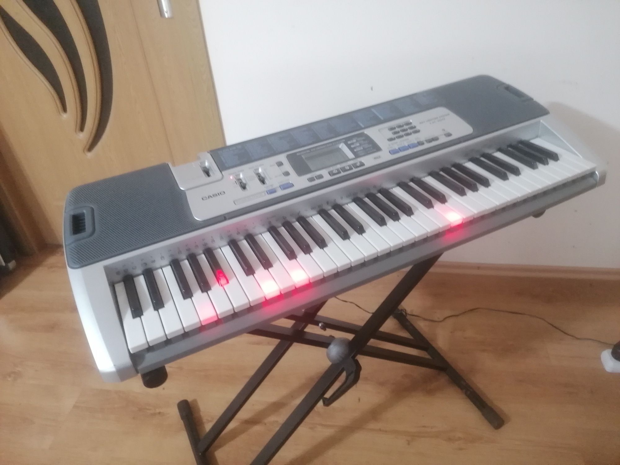 CASIO LK-100 iluminat microfon key Light midi controller