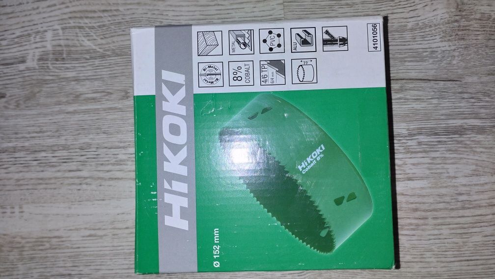 carotă bimetalică HiKOKI, cu un diametru de 152 mm
