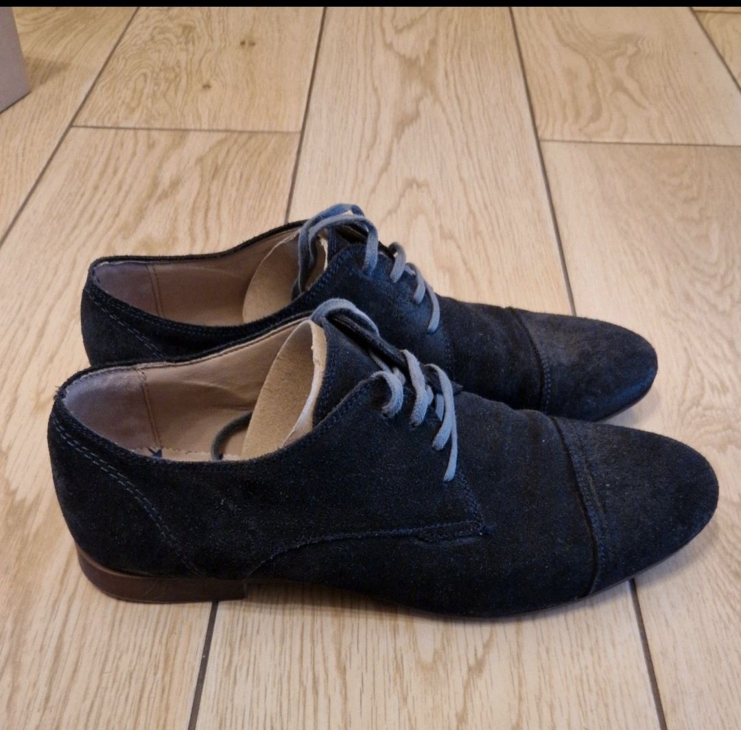 Pantofi Zara Piele Intoarsa Bărbați 40