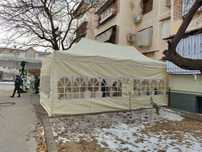 Arenda prokat naves shater propanda ishlaydigan pechka  d