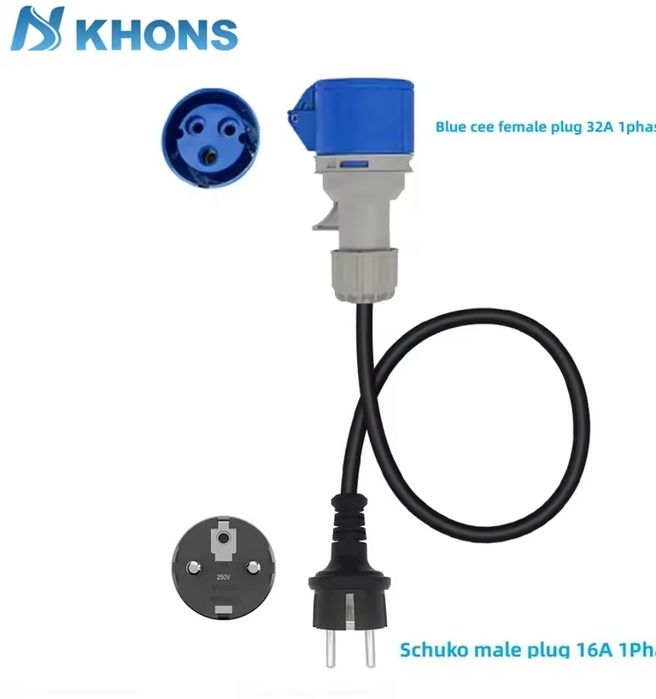 Зарядна станция 7,4 kW 32А 220v