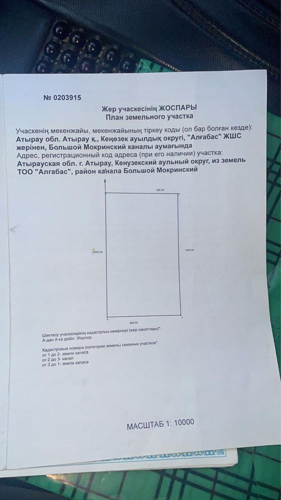 Земля для КХ  сельского назначение