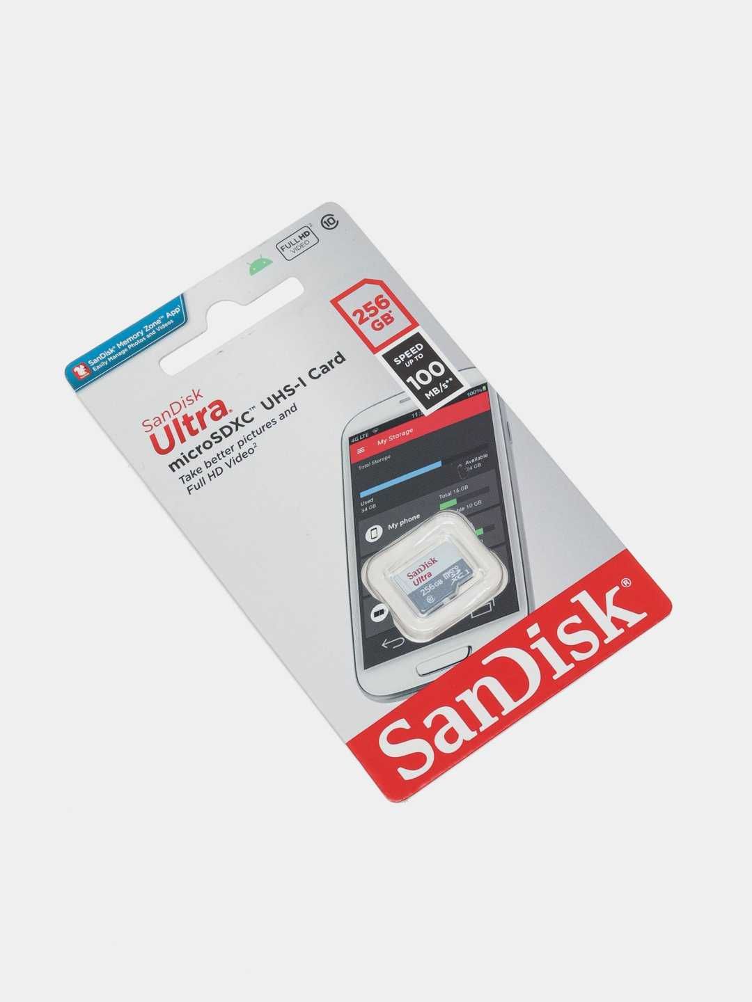 Sandisk MicroSD 32/64/128/256/512GB + Оригинал + Гарантия