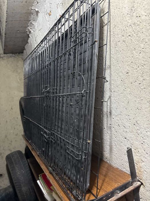 1. Метална клетка за куче / животни – 120×80 см, сгъваема