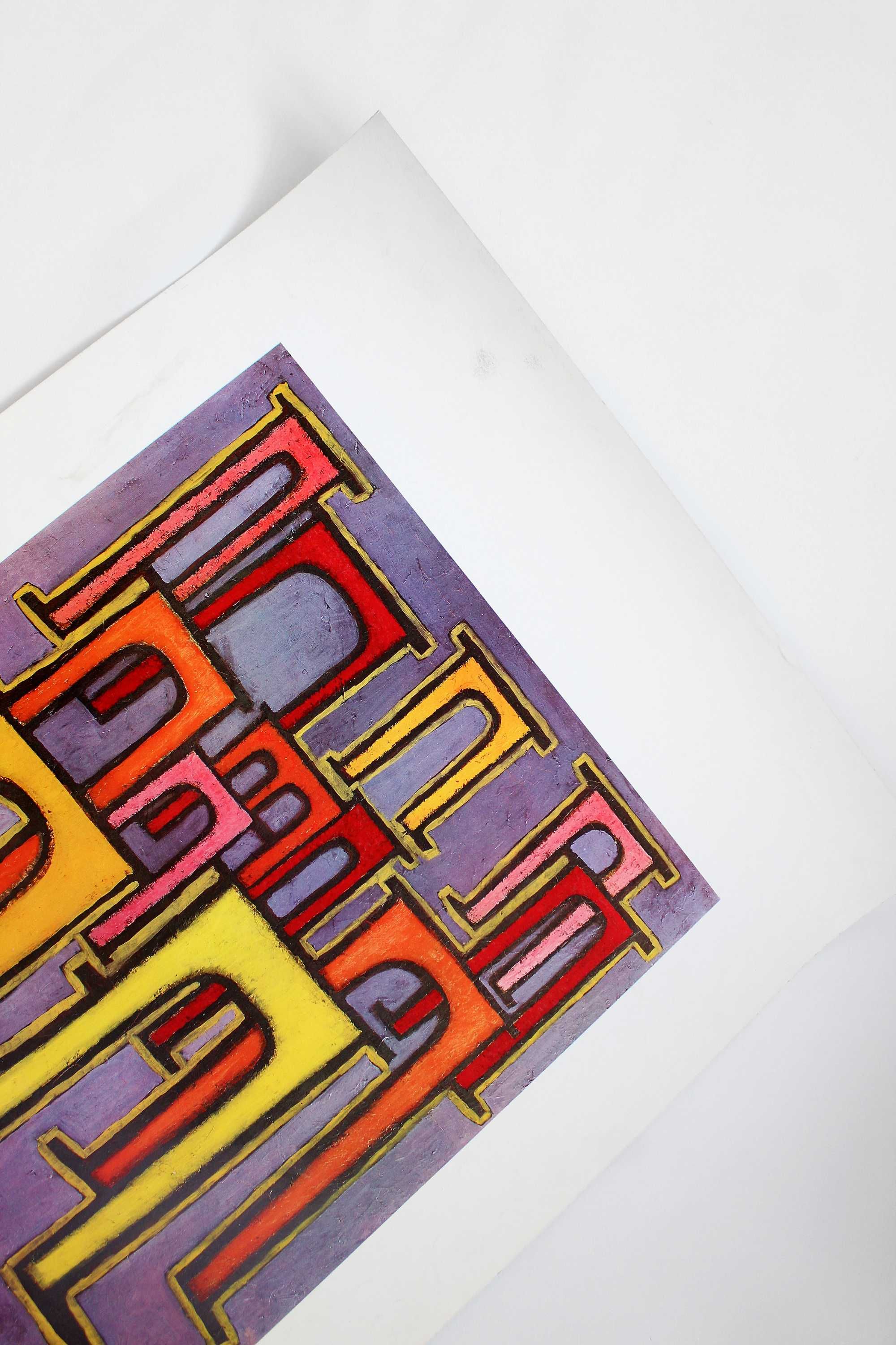 Paul Klee Revolution of the Viaduct arta print offset litografie 1969