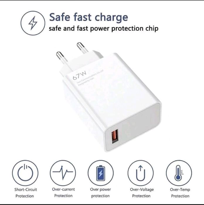 Incaracator Super Fast Charging 67 W