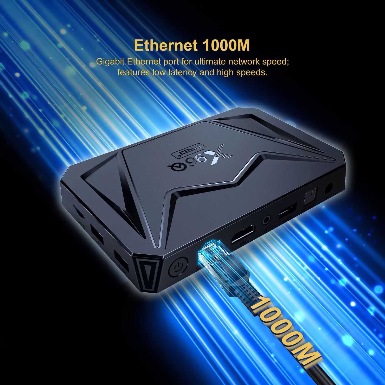 TV Box X96Q PRO PLUS Android 14, Gigabit Lan, Allwinner H728, WiFi 6