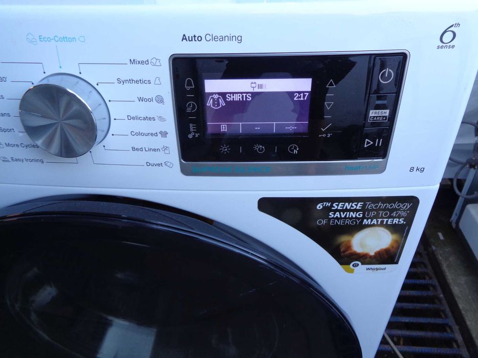 uscator rufe pompa de caldura 8 kg