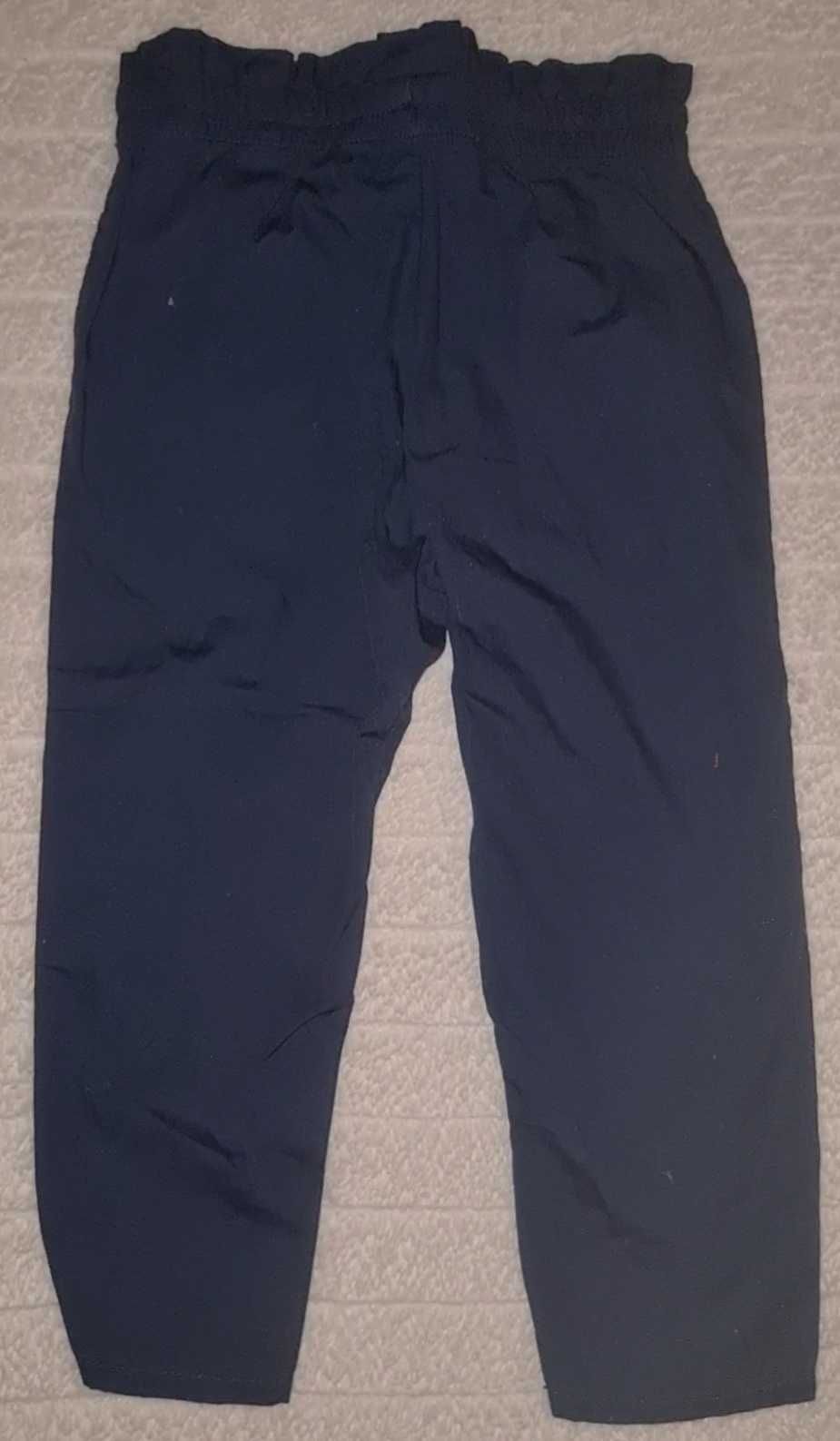 Pantaloni casual subtiri fata H&M bumbac bleumarin 2 ani noi