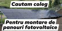Angajam Montator instalator panouri fotovoltaice