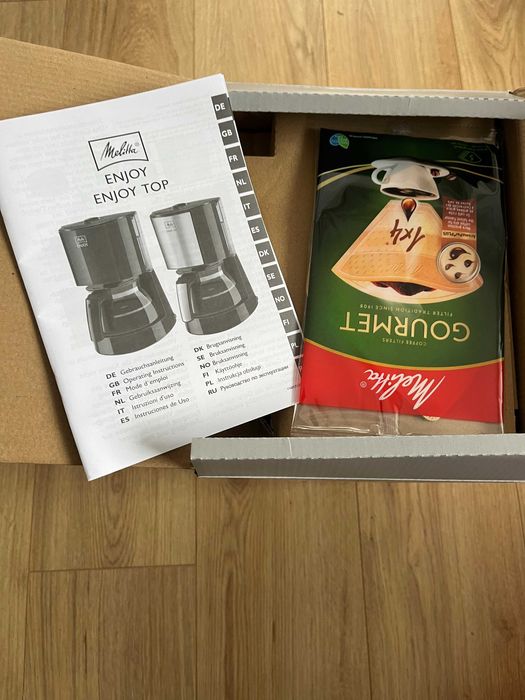 Melitta Enjoy Top кафемашина с филтър и стоманен дизайн, 1080W