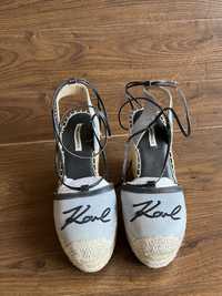 Espadrile Karl Lagerfeld, material jeans, masura 38