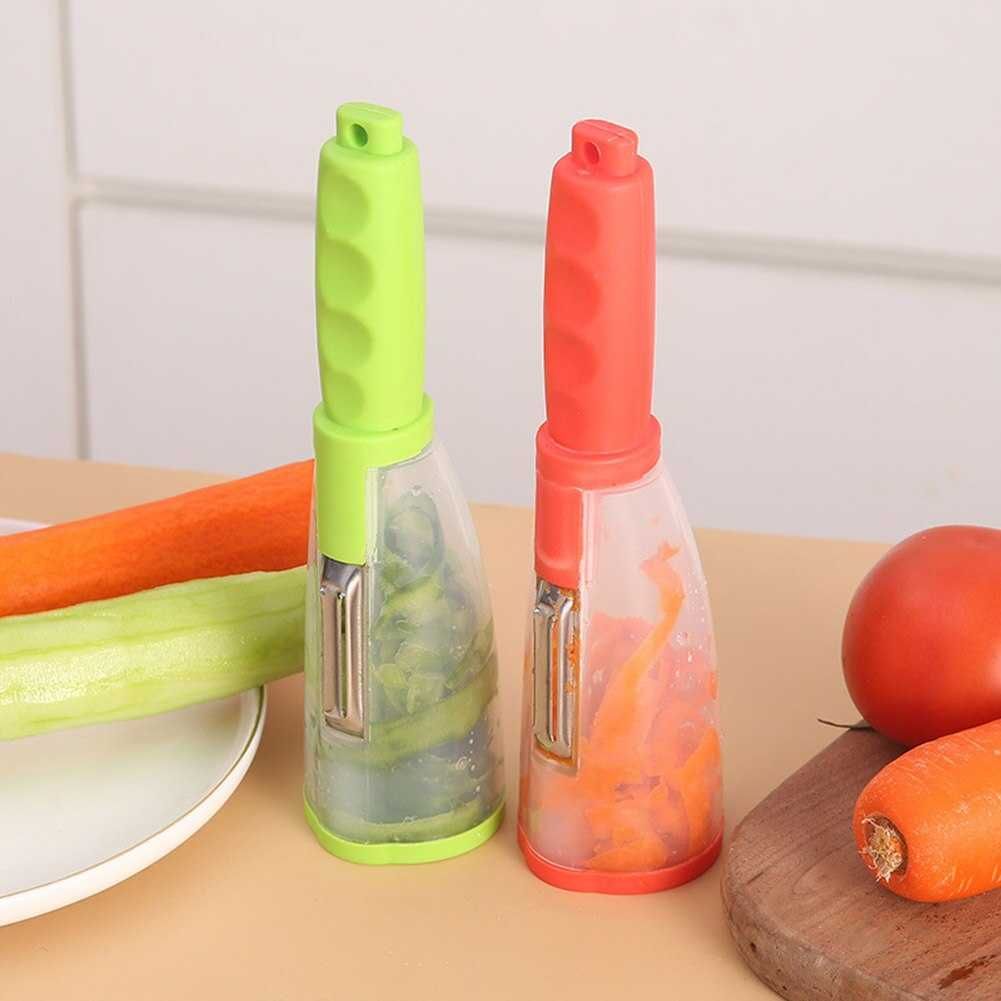 Нож для чистки овощей и фруктов с контейнером, овощечистка tk45