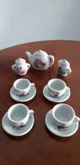 Set de ceai din ceramica pentru papusi