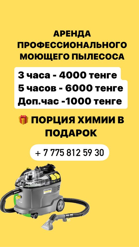 Аренда моющего пылесоса