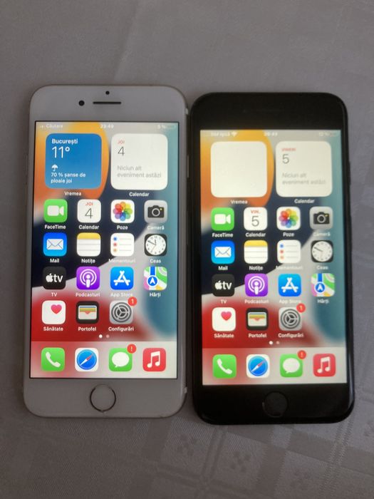 Iph.7 gold baterie 89%. Iph.7 negru baterie 87%
