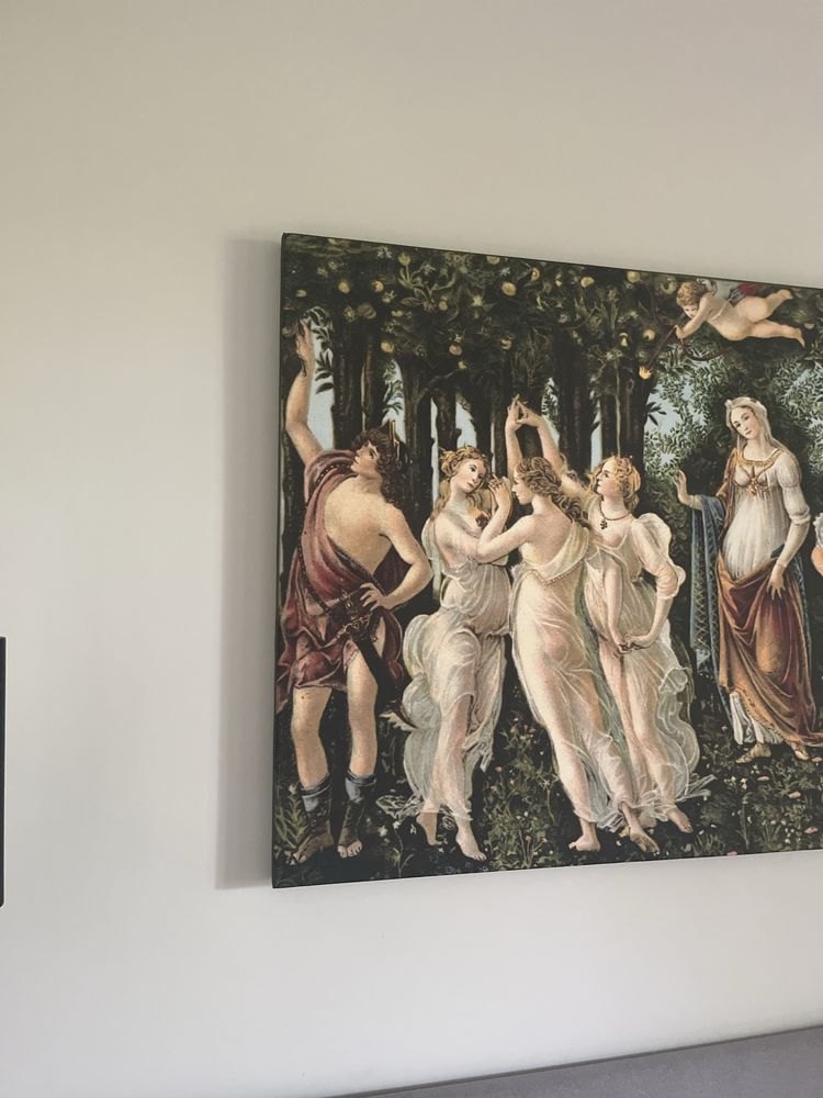 Текстилен акустичен панел - картина “La Primavera” Boticcelli