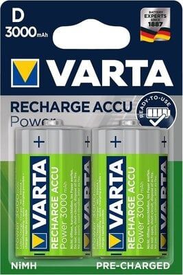 VARTA	3000 mAh
Напряжение V	1.2V
Тип 	Аккумулятор