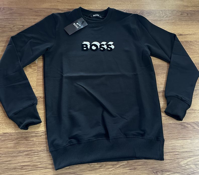 Мъжка,памучна,черна блуза Hugo BOSS