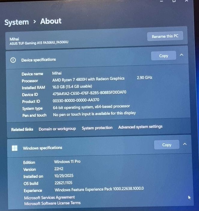 Vand leptop Asos gaming