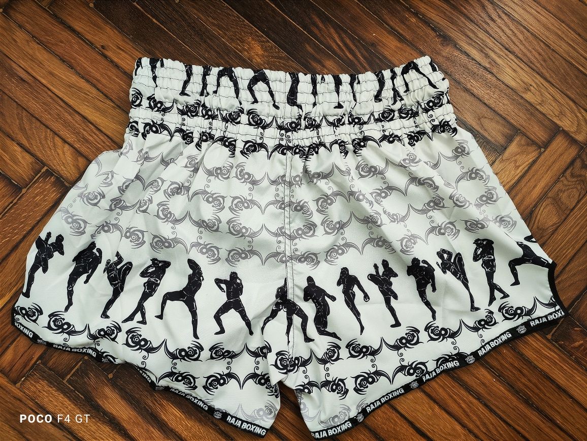 Șort short pantaloni scurți Muay Thai Kickboxing Raja Boxing M-L